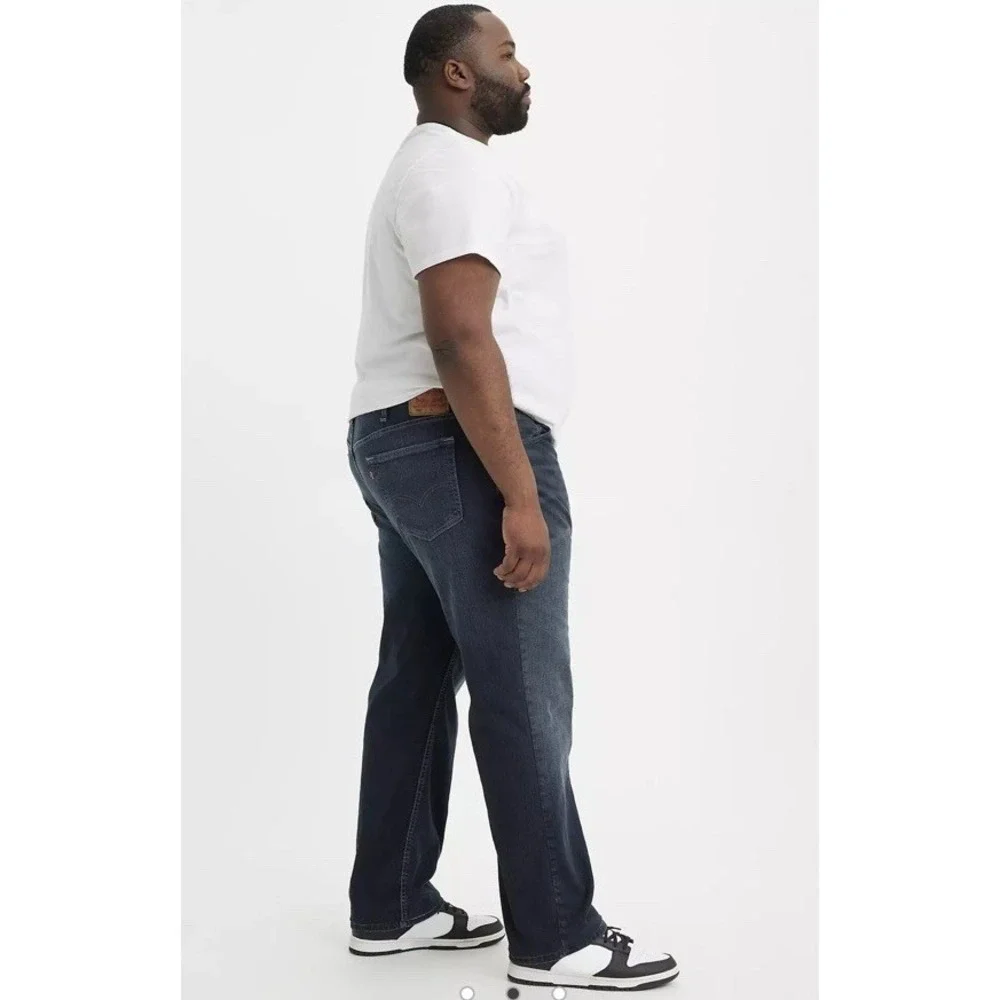 Levi's 559 Relaxed Straight Jeans Men 48x30 Big Tall Dark Wash Stretch NWT Levis